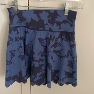 Aerie scalloped floral tennis skort